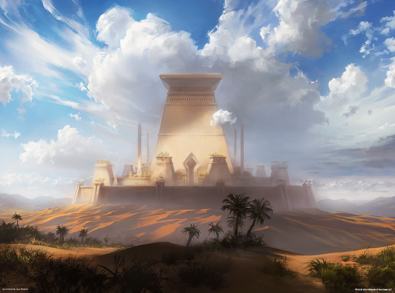 Citadel. Amonkhet пейзаж. Цитадель в пустыне. Цитадель арт. Цитадель арты.