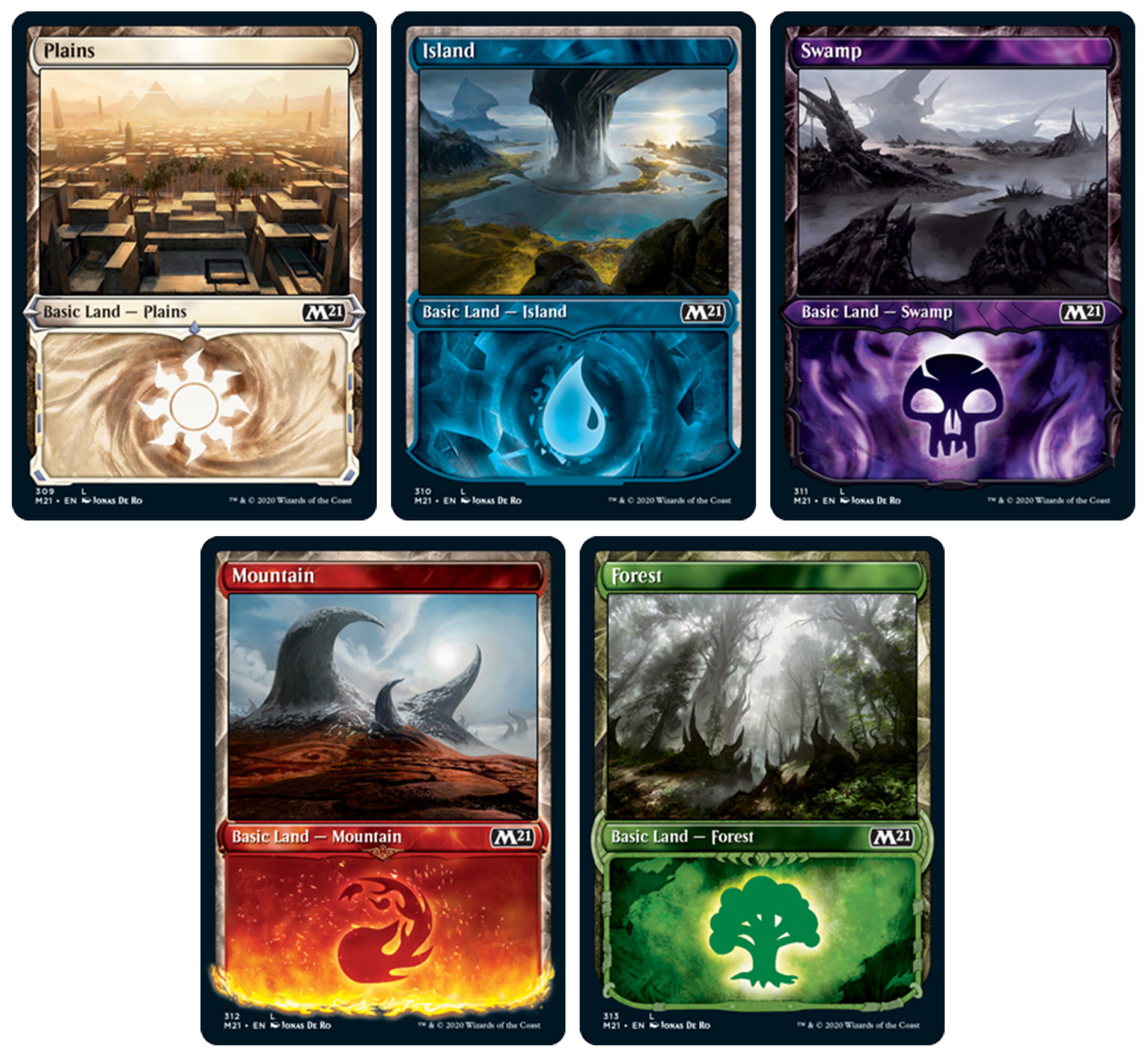 core-set-2021-preview-basic-lands-hipsters-of-the-coast-hipsters