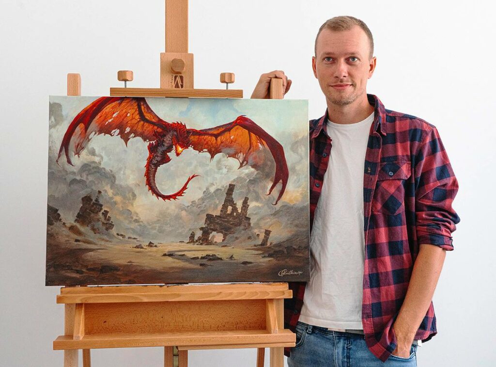 Grzegorz Rutkowski Sells Two Dragon and One Sarkhan Painting for $42,950