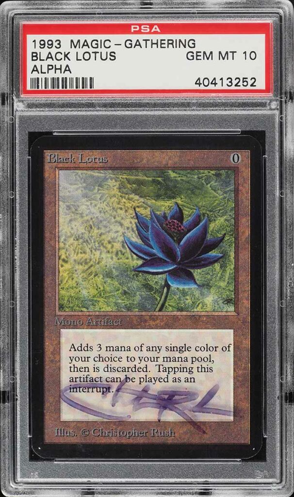 Signed PSA 10 Alpha Black Lotus sells for $540,000, Breaks Record For Most  Expensive Magic Card